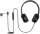 Casti Kensington EQ H950 On-Ear, reglabile, microfon cu anulare sunet inclus, cu fir 180 cm, conexiune duala USB-C/USB-A, negru